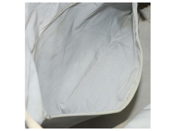 CHANEL Paris Biarritz GM Tote Bag Beschichtete Leinwand Grau Silber CC Auth bs34403 Braun - Ansicht 22