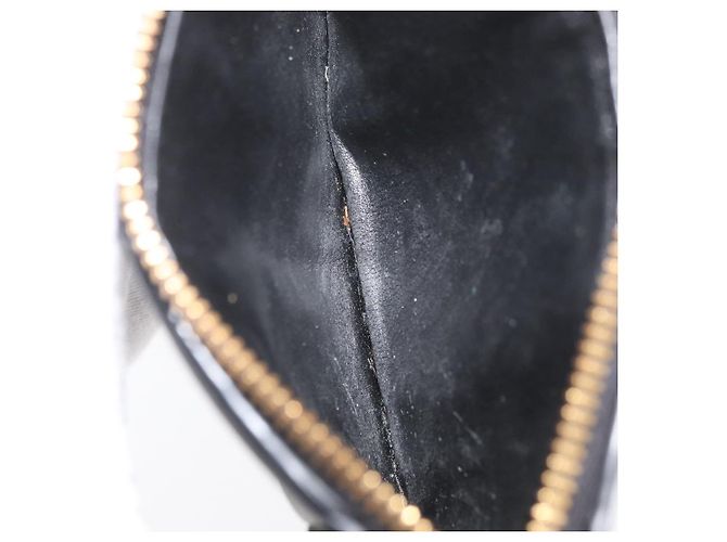Monedero de cuero negro Bottega Veneta Auth 174643 - vista 10