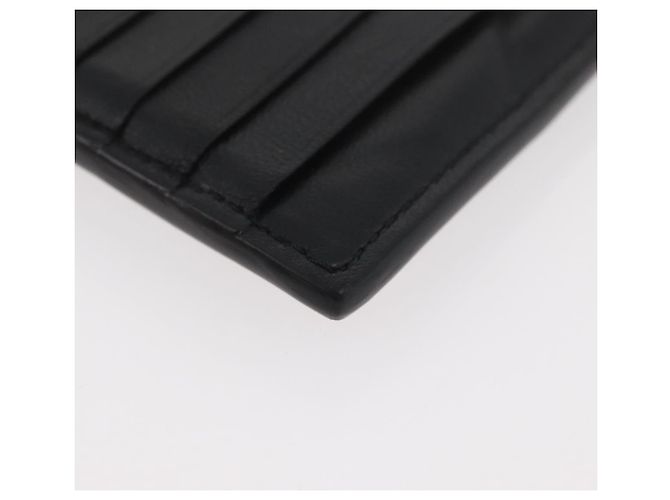 Monedero de cuero negro Bottega Veneta Auth 174643 - vista 16