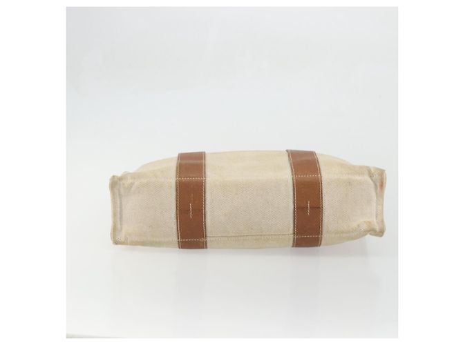 Hermès HERMES Tasche Arne MM aus Canvas Beige Silber Authentisch bs34423 - Ansicht 5