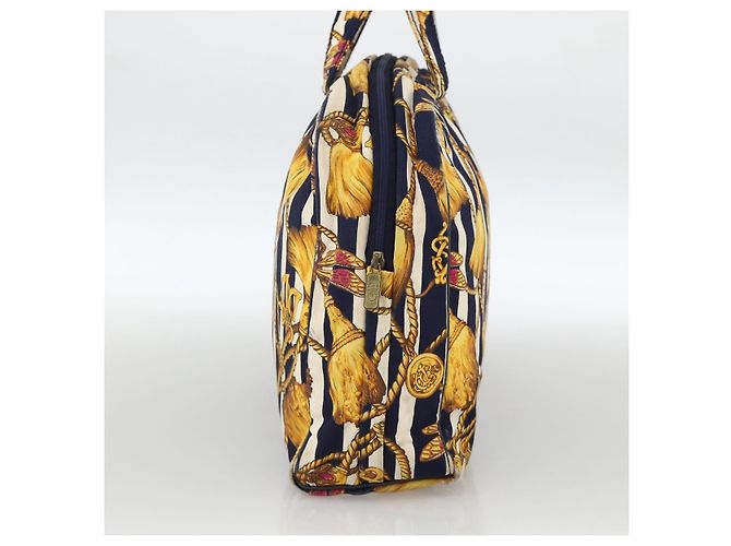 Borsa a mano Christian Dior in tela gialla Auth 174700 Giallo - vista 3