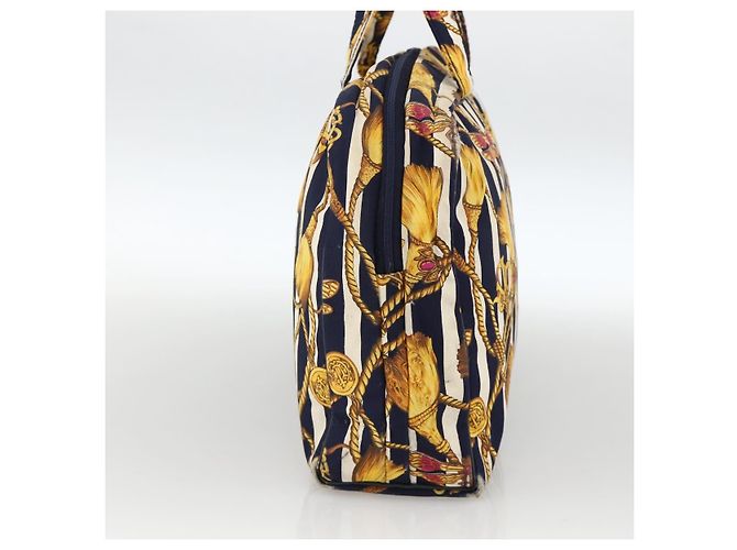 Borsa a mano Christian Dior in tela gialla Auth 174700 Giallo - vista 4