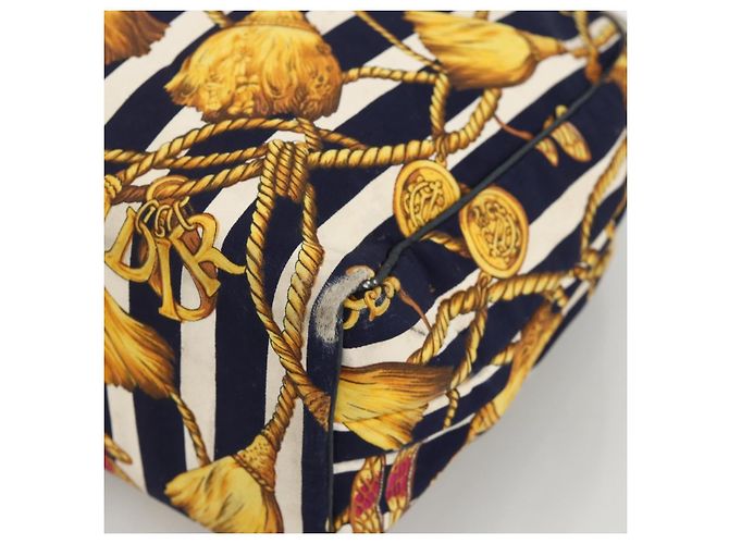 Borsa a mano Christian Dior in tela gialla Auth 174700 Giallo - vista 9