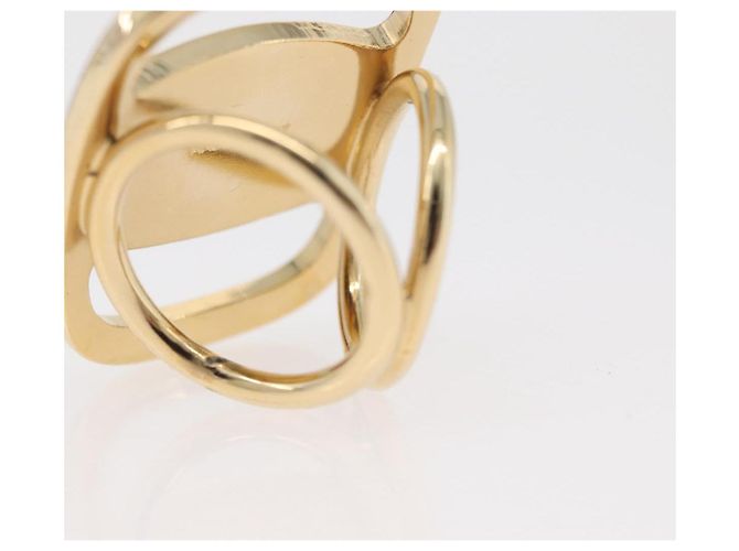 Anello Vala in metallo dorato Salvatore Ferragamo Auth 174691A D'oro - vista 4