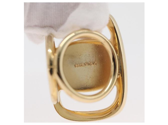 Anello Vala in metallo dorato Salvatore Ferragamo Auth 174691A D'oro - vista 6