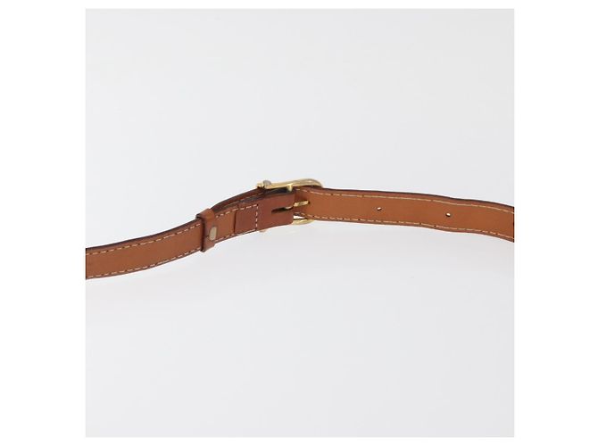 Céline Borsa a Spalla in Tela Macadam CELINE PVC Beige Oro Auth YKZ1076 D'oro - vista 8