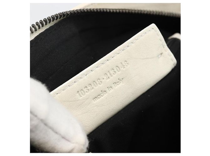 First BALENCIAGA La Prima Borsa a Mano in Pelle 2in1 Bianca 103208 Auth YKZ859SAM - vista 12