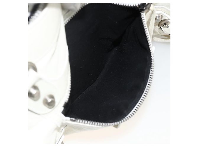 First BALENCIAGA La Prima Borsa a Mano in Pelle 2in1 Bianca 103208 Auth YKZ859SAM - vista 24