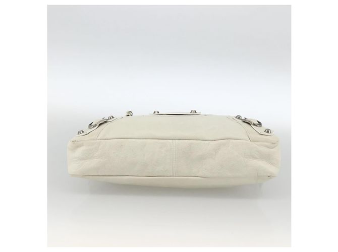 First BALENCIAGA La Prima Borsa a Mano in Pelle 2in1 Bianca 103208 Auth YKZ859SAM - vista 5