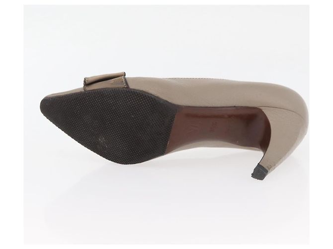 LOUIS VUITTON Absatzschuhe aus Leder 35 1/2 Beige LV Auth 174620A - Ansicht 26