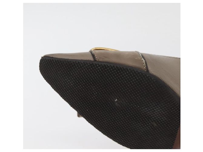 LOUIS VUITTON Absatzschuhe aus Leder 35 1/2 Beige LV Auth 174620A - Ansicht 8