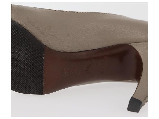 LOUIS VUITTON Absatzschuhe aus Leder 35 1/2 Beige LV Auth 174620A - Ansicht 9