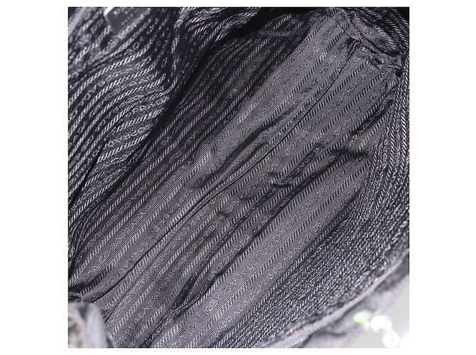 Borsa Tote Prada in nylon nera Auth 174737 Nero - vista 10