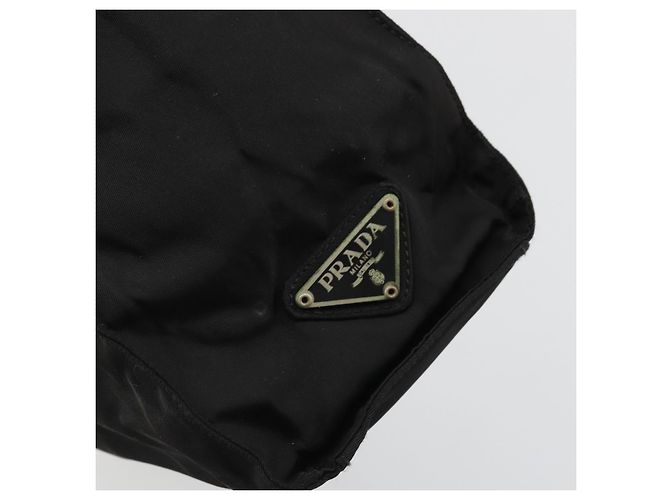 Borsa Tote Prada in nylon nera Auth 174737 Nero - vista 17