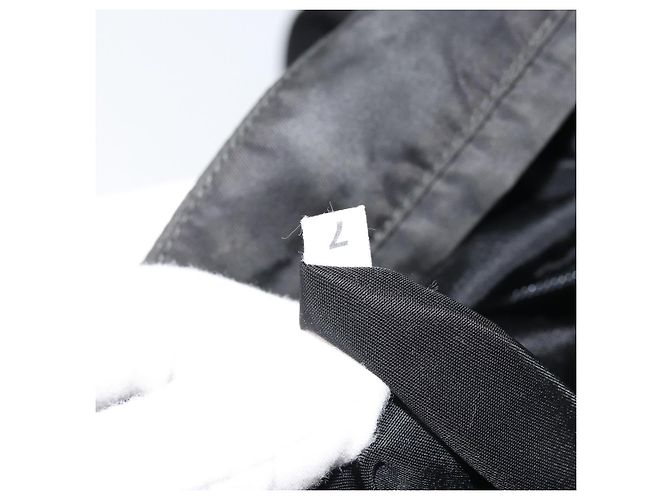 Borsa a Spalla PRADA Nylon Nero Argento Autentica YKZ125 - vista 11