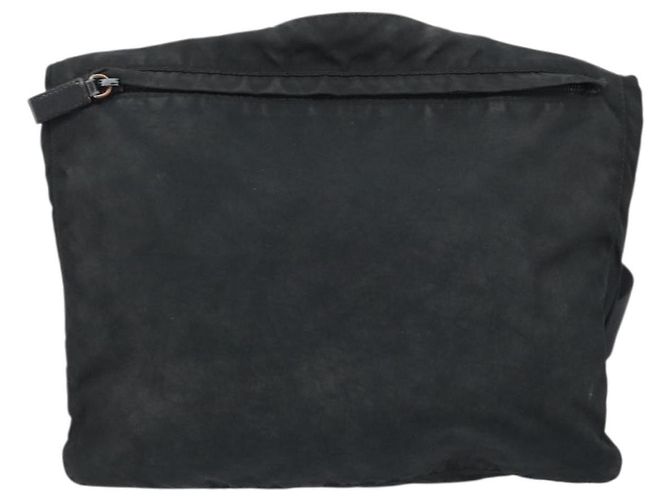 Borsa a Spalla PRADA Nylon Nero Argento Autentica YKZ125 - vista 13