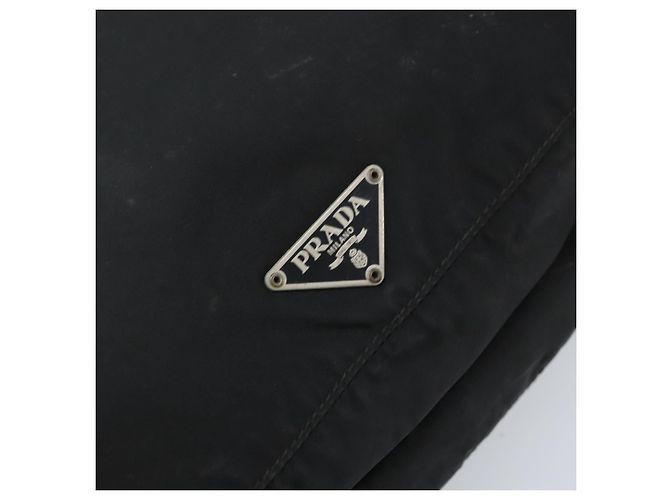 Borsa a Spalla PRADA Nylon Nero Argento Autentica YKZ125 - vista 17