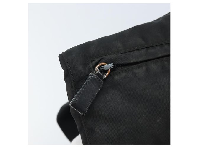 Borsa a Spalla PRADA Nylon Nero Argento Autentica YKZ125 - vista 18