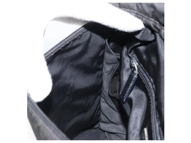 Borsa a Spalla PRADA Nylon Nero Argento Autentica YKZ125 - vista 21