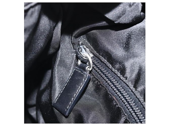 Borsa a Spalla PRADA Nylon Nero Argento Autentica YKZ125 - vista 22