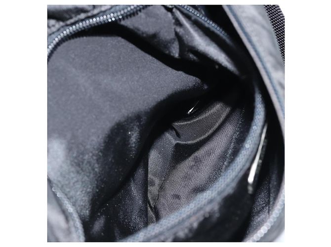 Borsa a Spalla PRADA Nylon Nero Argento Autentica YKZ125 - vista 23