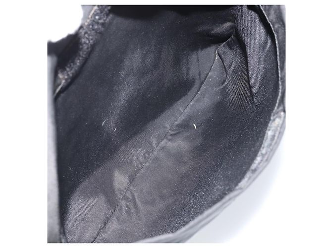 Borsa a Spalla PRADA Nylon Nero Argento Autentica YKZ125 - vista 24