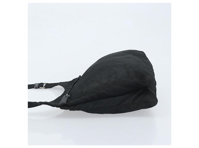 Borsa a Spalla PRADA Nylon Nero Argento Autentica YKZ125 - vista 4