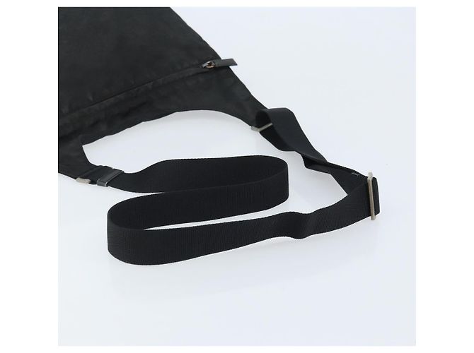 Borsa a Spalla PRADA Nylon Nero Argento Autentica YKZ125 - vista 7