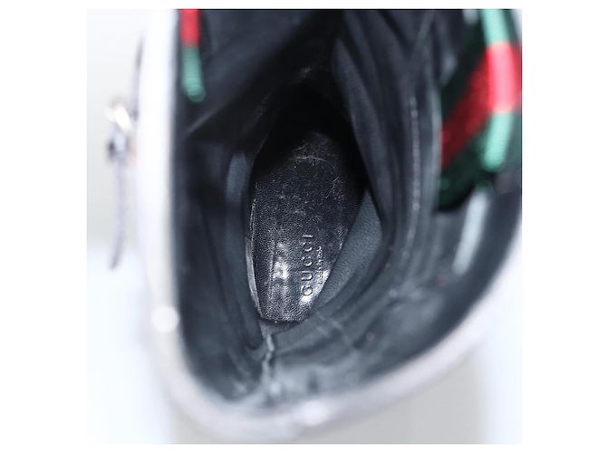 Botas Largas GUCCI Piel de Ternera No Nacida 34 1/2 C Negro Auth 174616A - vista 14
