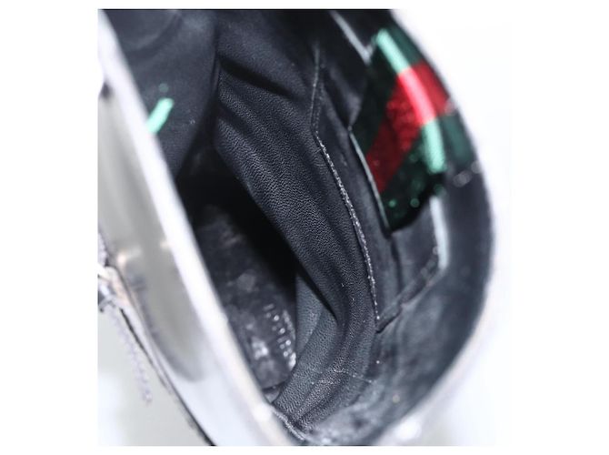 Botas Largas GUCCI Piel de Ternera No Nacida 34 1/2 C Negro Auth 174616A - vista 15
