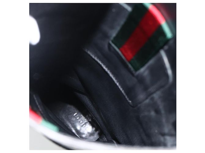 Botas Largas GUCCI Piel de Ternera No Nacida 34 1/2 C Negro Auth 174616A - vista 28