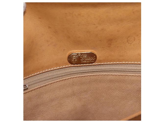 Gucci Borsa a Spalla Micro GG Supreme PVC Beige Oro 001 406 1780 Auth BAZ693 D'oro - vista 18