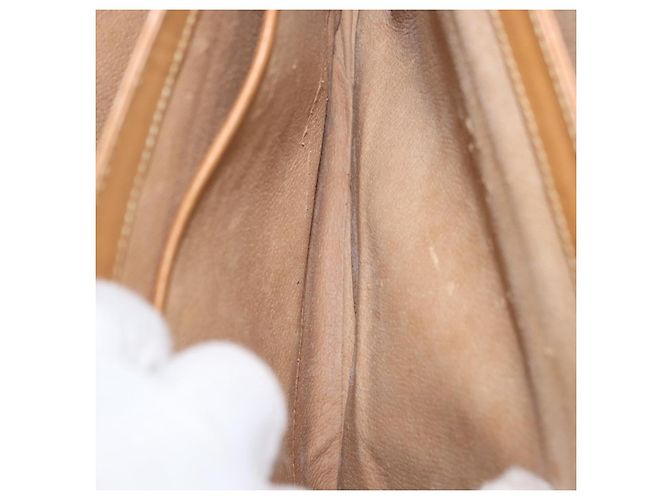Gucci Borsa a Spalla Micro GG Supreme PVC Beige Oro 001 406 1780 Auth BAZ693 D'oro - vista 21