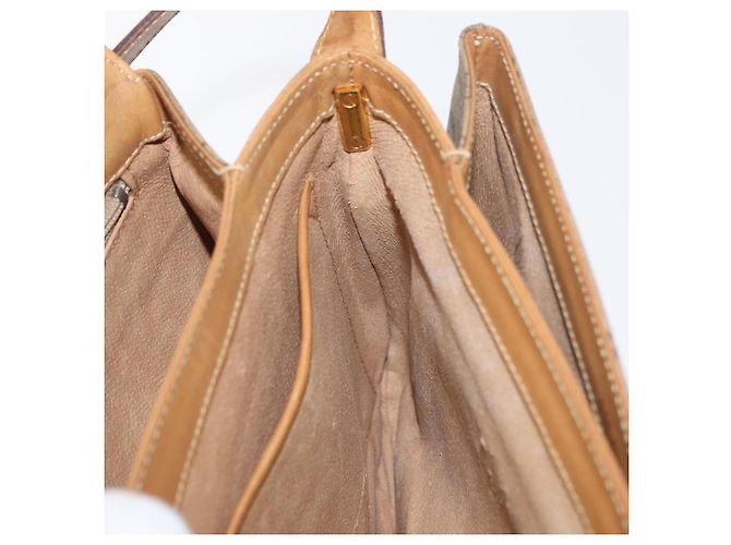 Gucci Borsa a Spalla Micro GG Supreme PVC Beige Oro 001 406 1780 Auth BAZ693 D'oro - vista 22
