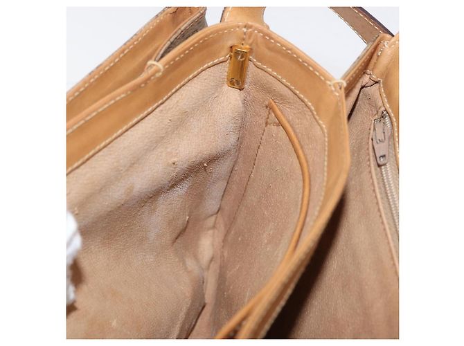 Gucci Borsa a Spalla Micro GG Supreme PVC Beige Oro 001 406 1780 Auth BAZ693 D'oro - vista 23