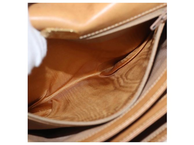 Gucci Borsa a Spalla Micro GG Supreme PVC Beige Oro 001 406 1780 Auth BAZ693 D'oro - vista 26