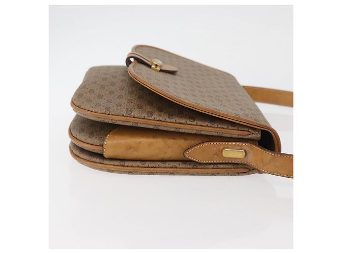 Gucci Borsa a Spalla Micro GG Supreme PVC Beige Oro 001 406 1780 Auth BAZ693 D'oro - vista 3