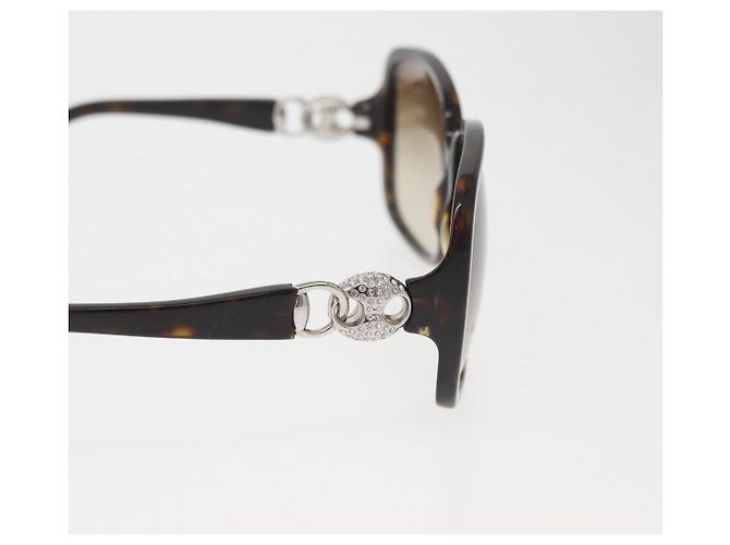 Gafas de sol GUCCI de plástico marrón Auth 155759 Castaño - vista 6