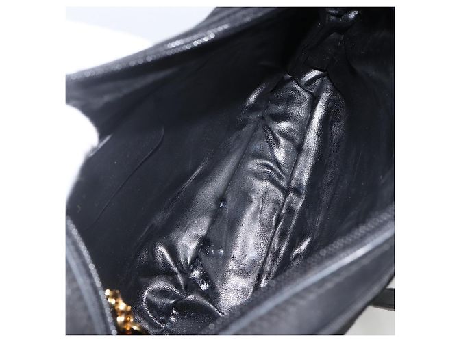 Vala Schultertasche aus Wildleder Schwarz Gold Auth BA11995 von Salvatore Ferragamo Golden - Ansicht 11