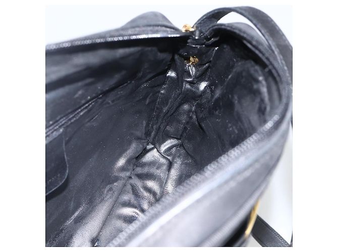 Vala Schultertasche aus Wildleder Schwarz Gold Auth BA11995 von Salvatore Ferragamo Golden - Ansicht 17