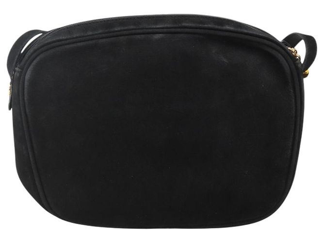 Vala Schultertasche aus Wildleder Schwarz Gold Auth BA11995 von Salvatore Ferragamo Golden - Ansicht 2