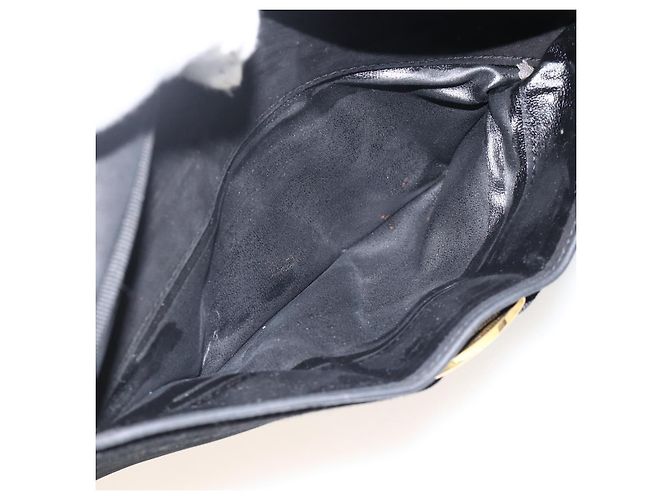 Vala Schultertasche aus Wildleder Schwarz Gold Auth BA11995 von Salvatore Ferragamo Golden - Ansicht 21