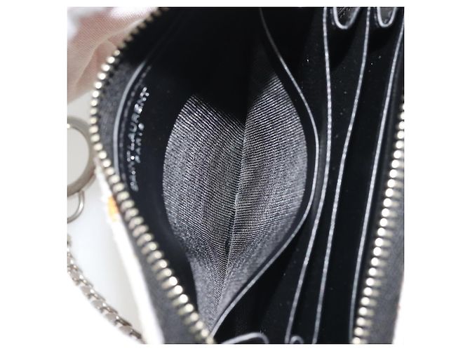 SAINT LAURENT Coin Purse Canvas Multicolor Silver Auth YKZ1018A Silvery Multiple colors - view 19
