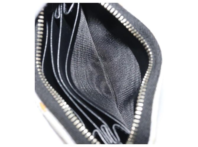 SAINT LAURENT Coin Purse Canvas Multicolor Silver Auth YKZ1018A Silvery Multiple colors - view 22