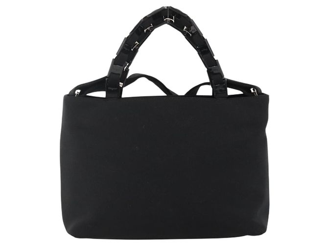 Borsa a mano Salvatore Ferragamo in nylon 2 in 1 nera e argento autentica ka3729A Nero - vista 13