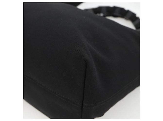 Borsa a mano Salvatore Ferragamo in nylon 2 in 1 nera e argento autentica ka3729A Nero - vista 15