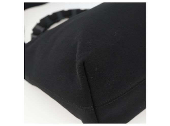 Borsa a mano Salvatore Ferragamo in nylon 2 in 1 nera e argento autentica ka3729A Nero - vista 16