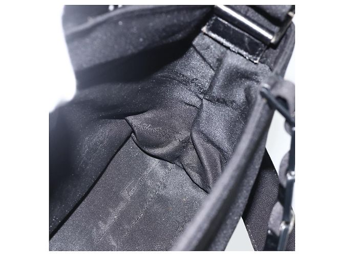 Borsa a mano Salvatore Ferragamo in nylon 2 in 1 nera e argento autentica ka3729A Nero - vista 18