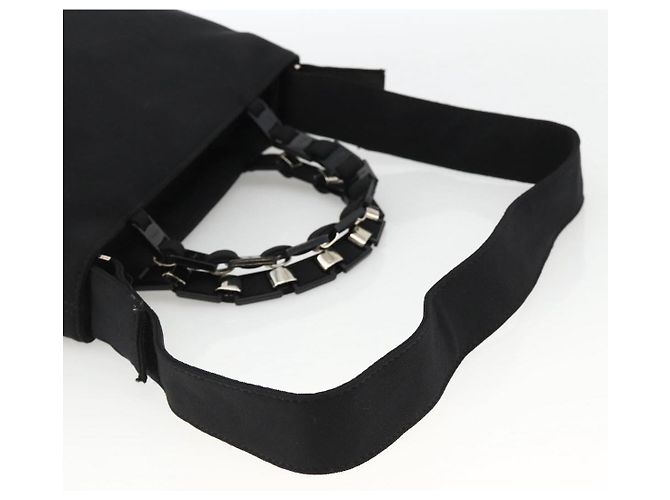 Borsa a mano Salvatore Ferragamo in nylon 2 in 1 nera e argento autentica ka3729A Nero - vista 9