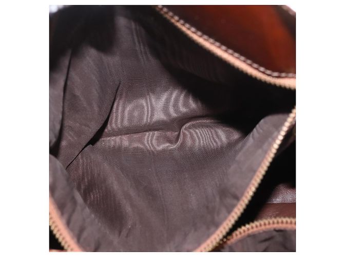 Borsa Tote a Catena CÉLINE Camoscio Marrone Oro Auth YKZ133 D'oro - vista 23